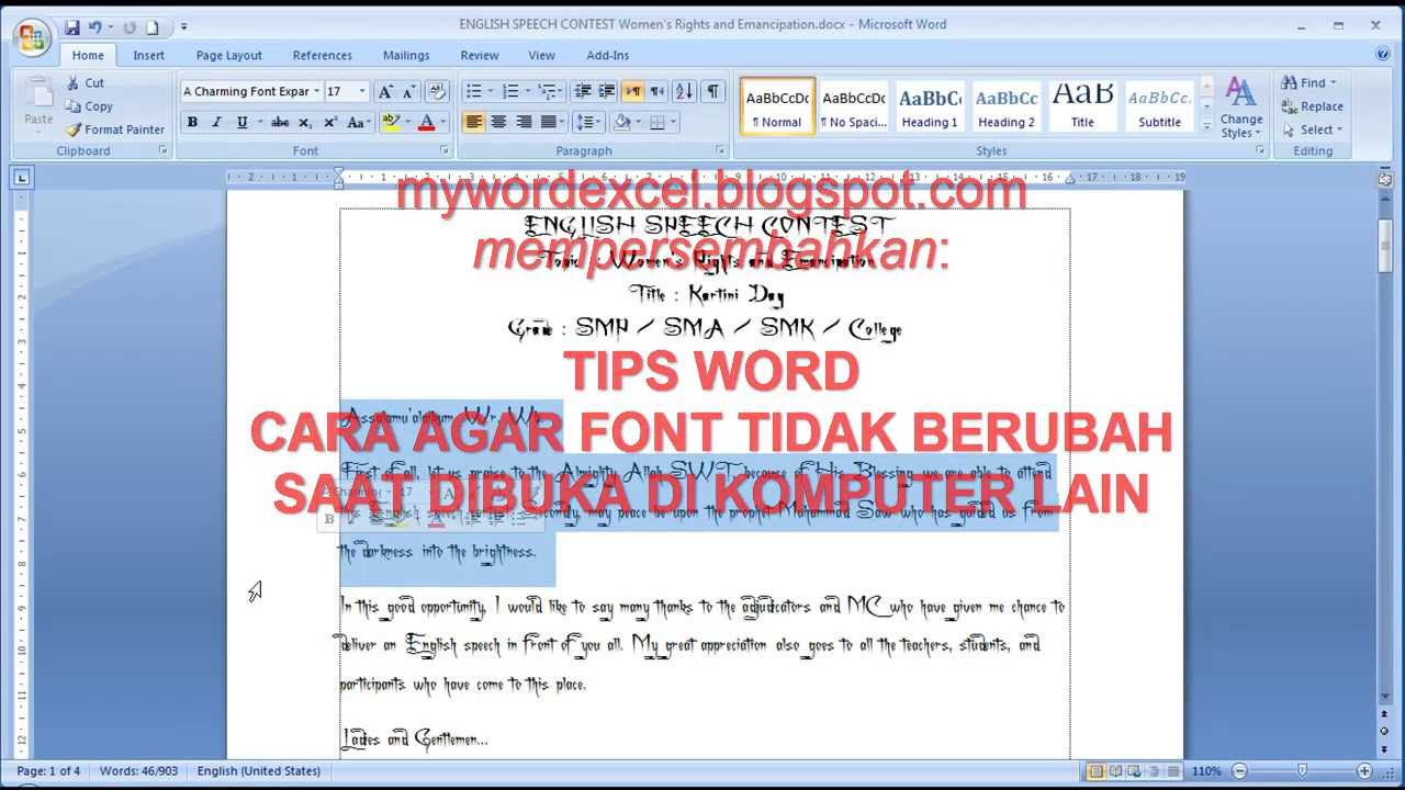 Akhirnya Terungkap 3 Cara Font Word Tidak Berubah Saat Dibuka di Komputer Lain 2026