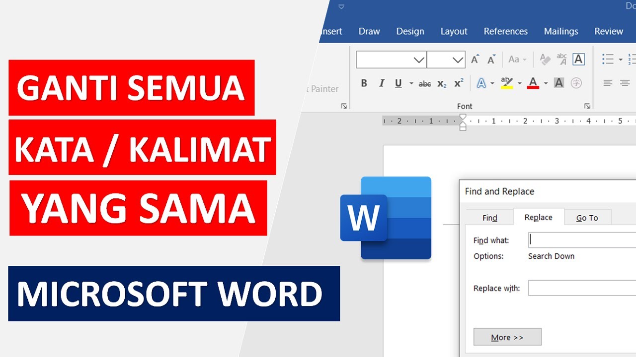 Mengganti Semua Kata Yang Sama Di Word