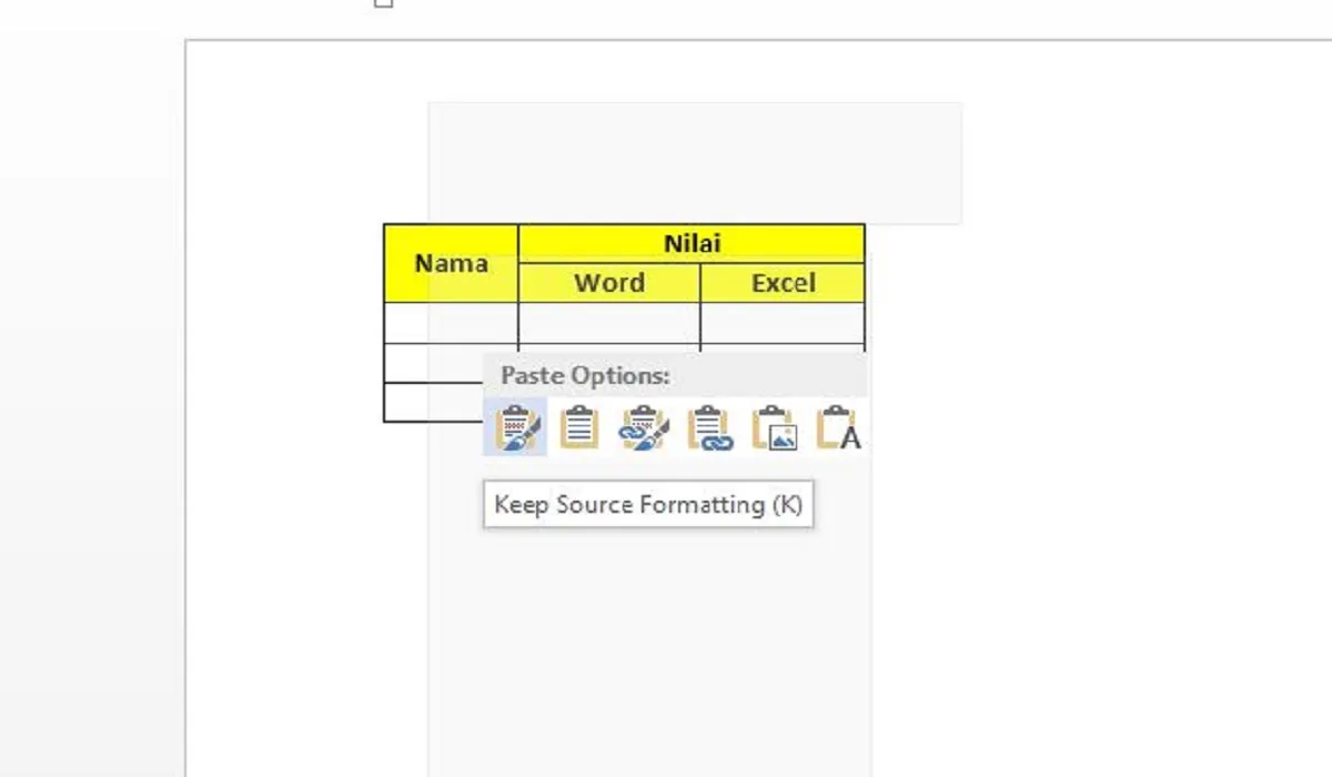 Cara Copy Dari Excel Ke Word Agar Tidak Berantakan