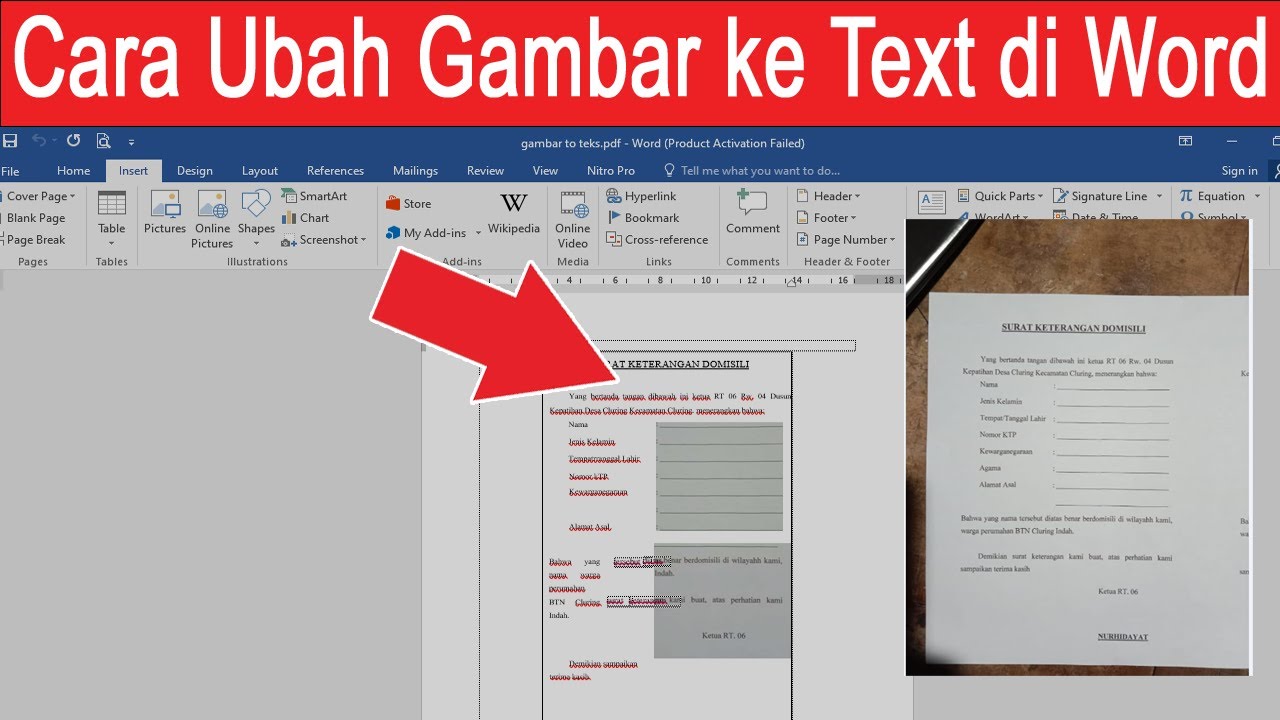 Ternyata Ini 5 Rahasia Cara Gambar Diubah Jadi Tulisan di Word Paling Cepat dan Akurat