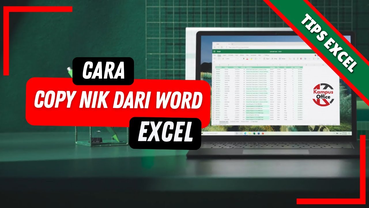 Cara Copy NIK dari Word ke Excel Tanpa Berubah 100 Work - YouTube