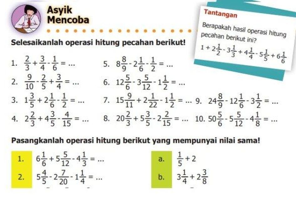 Operasi Hitung Pecahan Kelas 5 Sd Dalchaebi Operasi Hitung Pecahan Kelas 5 Sd Dalchaebi