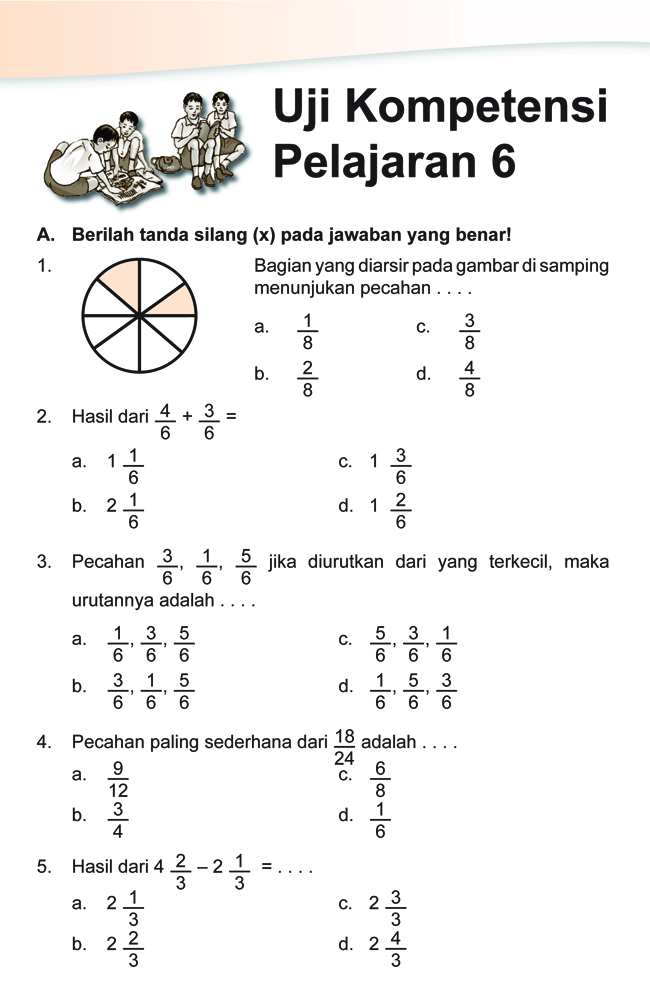 5 Contoh Soal Pecahan Campuran dan Jawabannya Kelas 4 SD yang Wajib Dikuasai