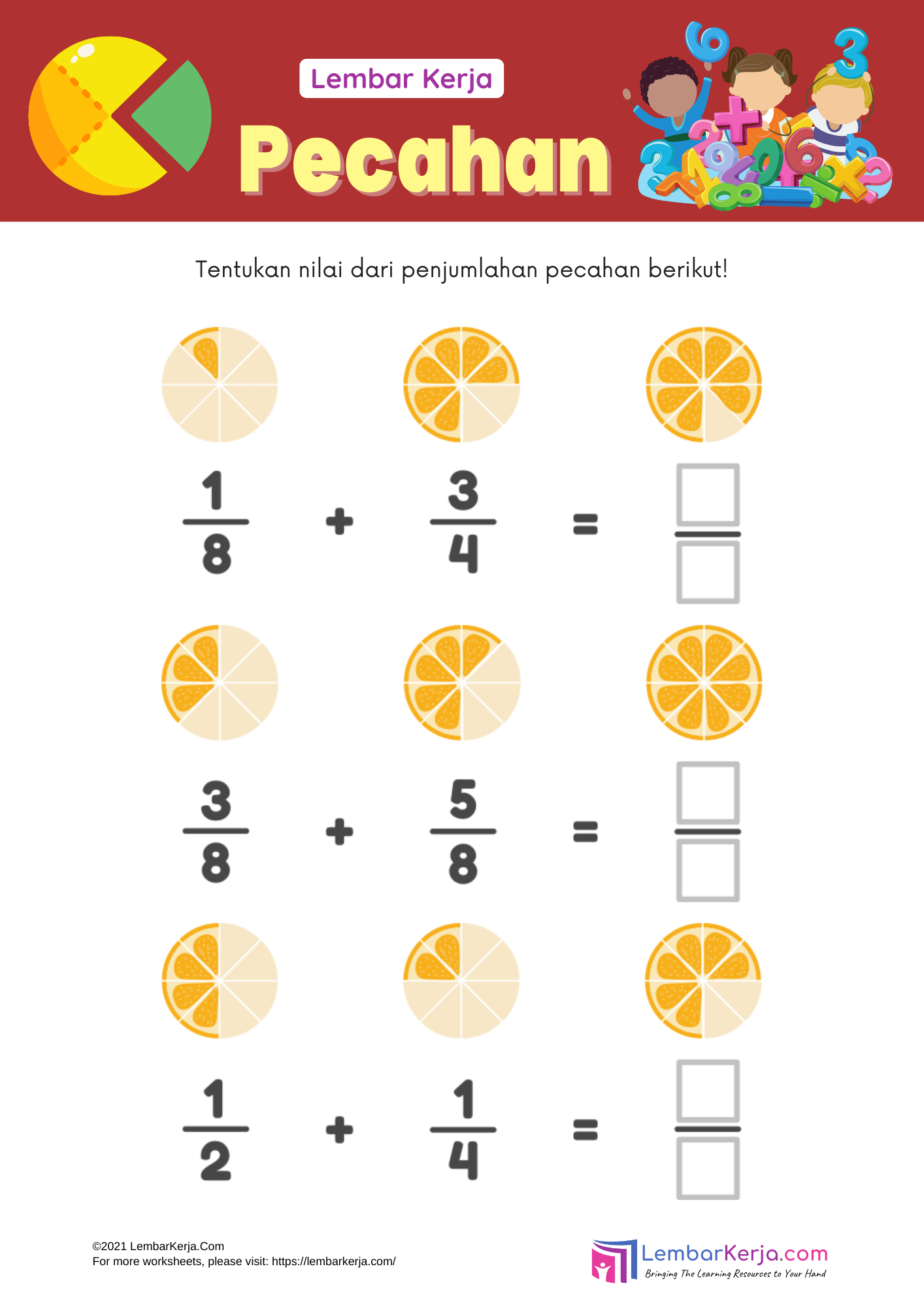 Akhirnya Paham! 5 Contoh Soal Pecahan Biasa dan Campuran Kelas 4 Beserta Trik Jawabannya